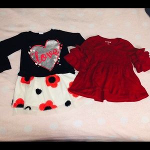 Girls 3T shirt and dress bundle